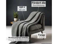STEINBORG SB-9521 Heizdecke mit Timer 6 Temperaturstufen 150x80 cm< Haushaltsgeräte