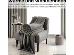 STEINBORG SB-9521 Heizdecke mit Timer 6 Temperaturstufen 150x80 cm< Haushaltsgeräte