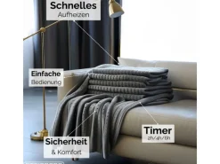 STEINBORG SB-9521 Heizdecke mit Timer 6 Temperaturstufen 150x80 cm< Haushaltsgeräte