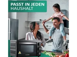STEINBORG SB-3015 Minibackofen 15 Liter 1300 Watt Schwarz< Haushaltsgeräte