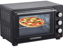 Best STEINBORG SB-3002 Minibackofen mit Umluft 25 Liter 1600 Watt Schwarz