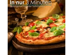 STEINBORG Haushaltsgeräte<SB-3140 Pizzaofen Elektrisch 32 cm mit Pizzastein Timer 5 Stufen 1200 Watt