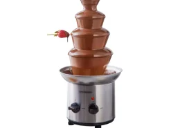 Hot STEINBORG SB-6030 Schokoladenbrunnen Edelstahl 4-Etagen 1250g Kapazität 190 Watt