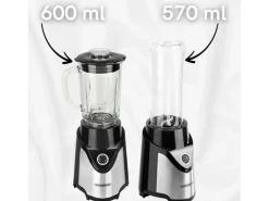 Outlet STEINBORG SB-7030 Standmixer mit To-Go Becher Glaskrug BPA-Frei 500 Watt