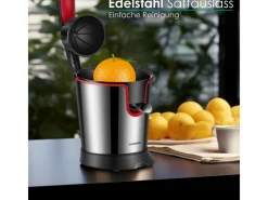 STEINBORG Haushaltsgeräte<SB-7050 Zitruspresse Saftpresse Edelstahlgehäuse 300 Watt