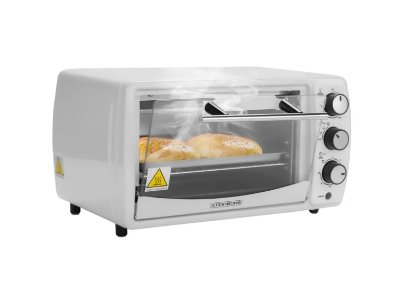 STEINBORG SB-3005W Minibackofen 13 Liter 1200 Watt Weiß< Haushaltsgeräte