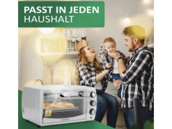 STEINBORG SB-3005W Minibackofen 13 Liter 1200 Watt Weiß< Haushaltsgeräte