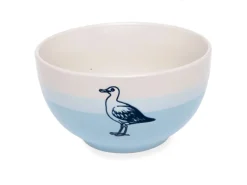 Outlet Steingut-Schale Möwe Ø 14 cm Hell-/Dunkelblau