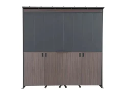 Sunjoy Gartenhaus Mambo für Outdoor Küche 94 cm x 220 cm Anthrazit< Küchenregale