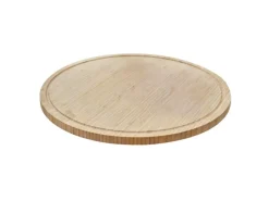 Outlet SVITA Luigi 2er Bambustablett Schneidebrett Küchenbrett Servierplatte Saftrille