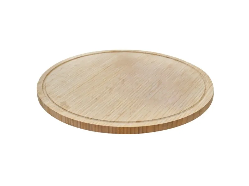 Outlet SVITA Luigi 2er Bambustablett Schneidebrett Küchenbrett Servierplatte Saftrille