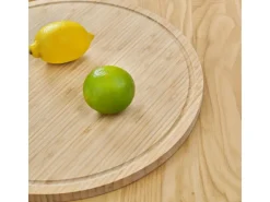 Outlet SVITA Luigi 2er Bambustablett Schneidebrett Küchenbrett Servierplatte Saftrille
