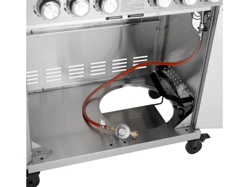 Outlet TAINO Platinum Yamara 6+2 Set Mit Haube Gasgrill Edelstahl 6 Brenner Sear-Burner Backburner