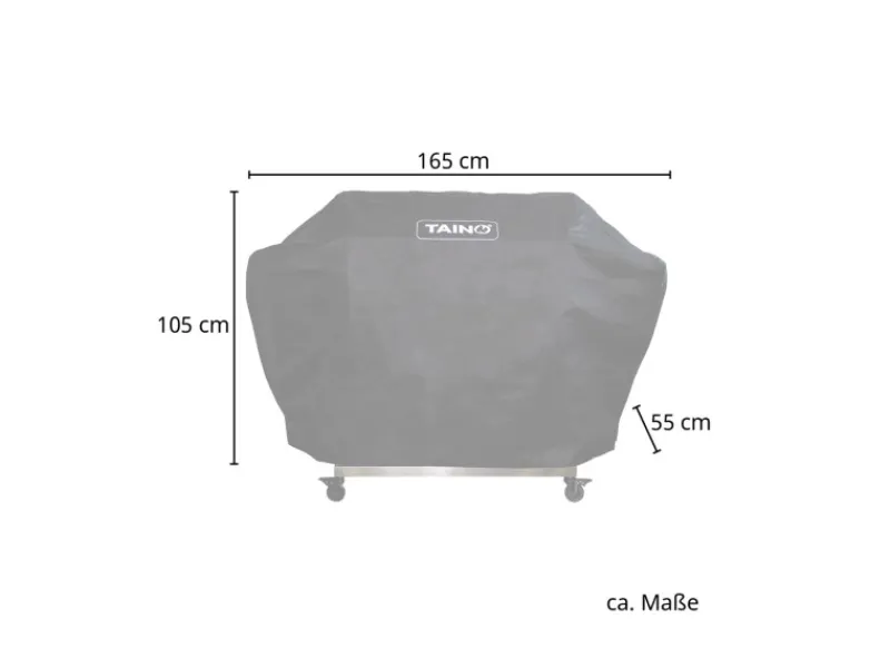 Outlet TAINO Platinum Yamara 6+2 Set Mit Haube Gasgrill Edelstahl 6 Brenner Sear-Burner Backburner