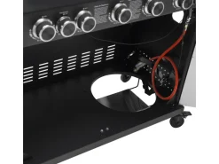TAINO Schneidebretter<Platinum Yamara Dark 6+2 Gasgrill Set Mit Haube Stahl 6 Brenner Sear-Burner Backburner