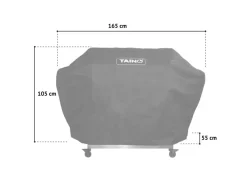 TAINO Schneidebretter<Platinum Yamara Dark 6+2 Gasgrill Set Mit Haube Stahl 6 Brenner Sear-Burner Backburner