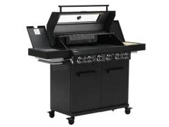 TAINO Schneidebretter<Platinum Yamara Dark 6+2 Gasgrill Set Mit Haube Stahl 6 Brenner Sear-Burner Backburner