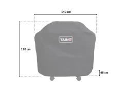 TAINO Platinum Yamara Dark 4+2 Set Mit Haube Gasgrill Stahl 4 Brenner Sear-Burner Backburner< Schneidebretter