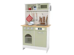 Pfannen<Teamson Kids Küche für Kinder Little Chef Boston Interaktiv Hellgrün Weiß