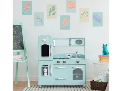 Teamson Kids Kinderküche Spielküche mit Zubehör für Kinder Minze< Herde|Kühlschränke