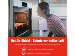 Telefunken Kochfelder<Backofen Einbaubackofen Autark 78 Liter Hot Air Shield 60 cm Einbau Ofen Ohne Kochfeld Schwarz