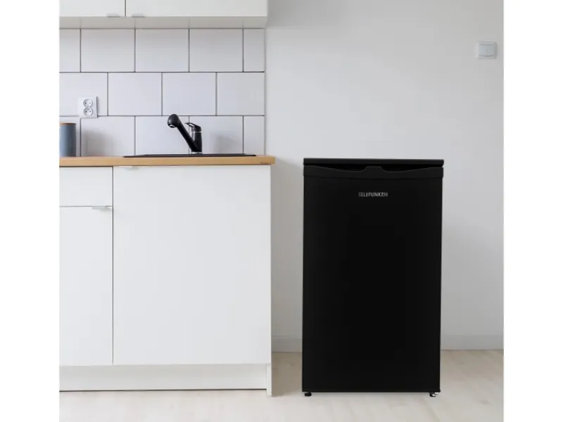 Telefunken Kühlschränke<CF-32-152-B Kühlschrank mit Gefrierfach Freistehend 81 Liter Temperaturregelung