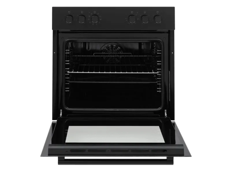 Telefunken Einbauherd-Set Backofen mit Grill und Umluft 65 Liter Vap-Clean ECH65A-B2< Kochfelder|Herde