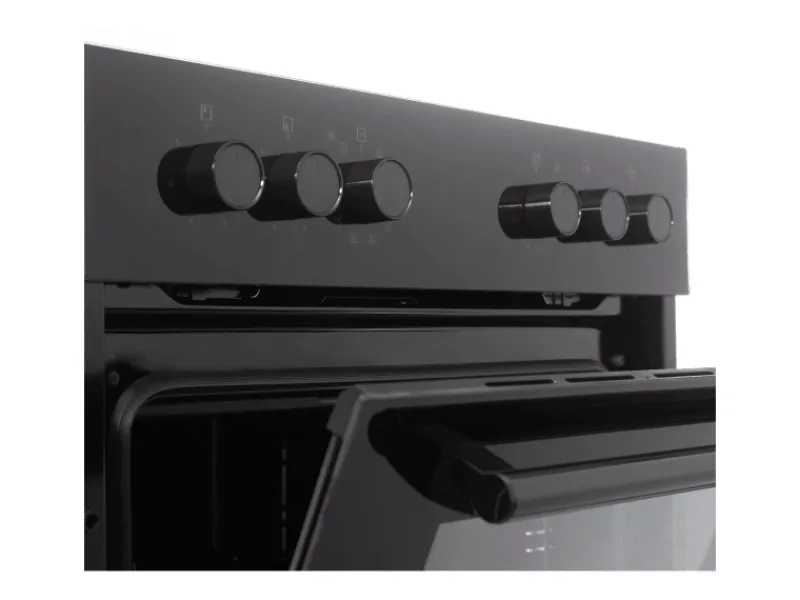Telefunken Einbauherd-Set Backofen mit Grill und Umluft 65 Liter Vap-Clean ECH65A-B2< Kochfelder|Herde