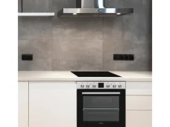 Hot Telefunken Einbauherd-Set Backofen mit Glaskeramik-Kochfeld 4 Zonen Teleskopauszug 78 Liter B-HS-75-C-I