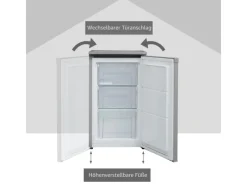 Telefunken Gefrierschrank 63L Nutzinhalt Tiefkühlschrank 4Sterne Höhe 82,1cm Breite 48cm CF-34-101-S< Gefrierschränke|Kühlschränke