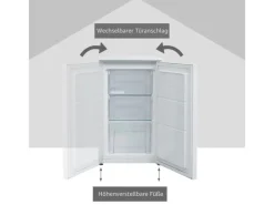 Telefunken Gefrierschrank 63L Nutzinhalt Tiefkühlschrank 4Sterne Höhe 82,1cm Breite 48cm CF-34-101-W< Gefrierschränke