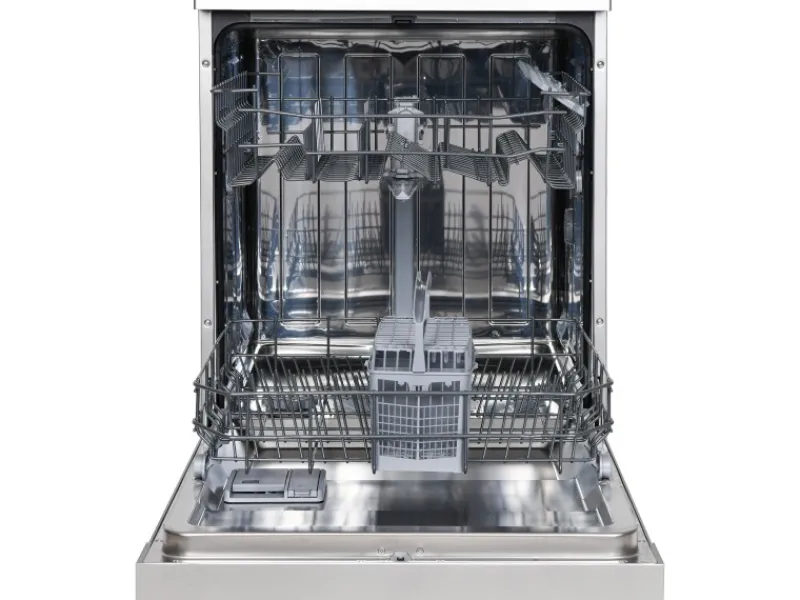 Telefunken Geschirrspüler<Geschirrspüler Freistehend 60 cm Spülmaschine Silber 12 Maßgedecke 6 Programme AquaStop Eco GFS6012DI