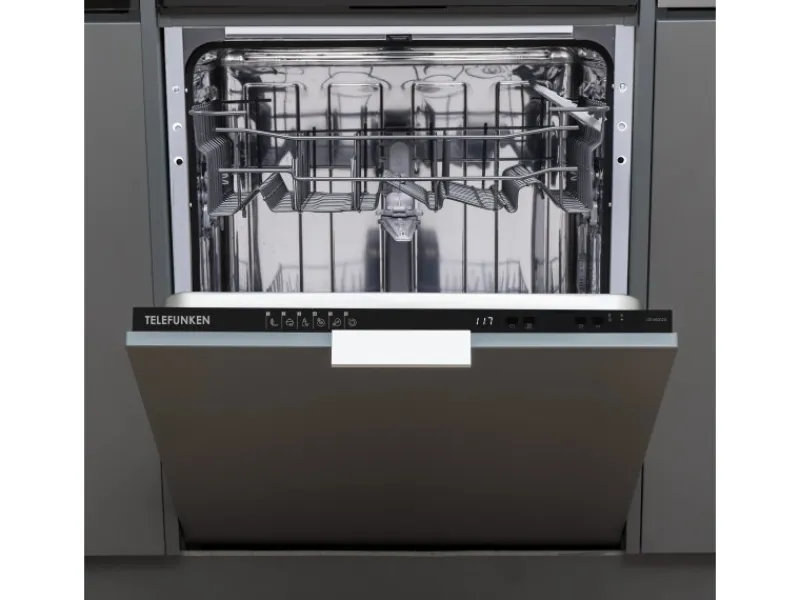 Telefunken Geschirrspüler Vollintegrierbar 60 cm Einbau Spülmaschine 12 Maßgedecke 6 Programme AquaStop GEV6012D< Geschirrspüler