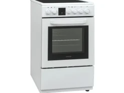 Telefunken Standherd mit Glaskeramik-Kochfeld Elektroherd Freistehend 50 cm Breit Herd mit Backofen und Kochfeld< Kochfelder|Herde