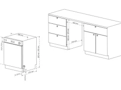 Telefunken Unterbau-Geschirrspüler Spülmaschine 60 cm 12 Gedecke 9 Programme AquaStop 44 dB G-EU-6014-C-I< Geschirrspüler