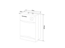 Thermoflow Warmwasserspeicher<Untertischspeicher SETU 5 Liter mit Armatur QMIX12
