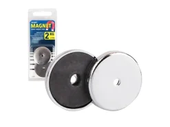Tifler Kühlschränke<Rundmagnet Mit Chromblende Ø 31 mm Bis 2 kg 2 Stück