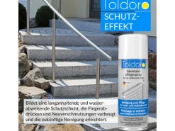 Toldoro 12x Edelstahl Pflegespray 400ml Edelstahlreiniger für Küche oder Grill Edelstahlpflege Spray als Reinigungsmittel oder Metallreiniger< Kühlschränke