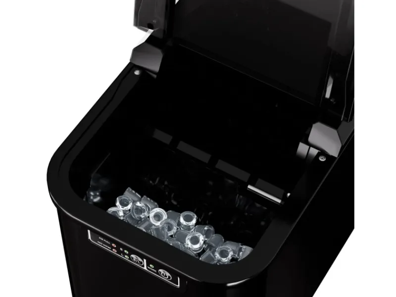 Online Tronitechnik Eiswürfelmaschine Ice Maker Eiswürfelbereiter Schwarz Kunststoff