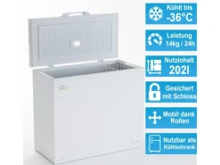 Tronitechnik Gefrierschränke|Kühlschränke<Gefriertruhe Kühltruhe Borgar Pro Mit 2In1 Gefrier- Und Kühlfunktion | 210 Liter 223Kwh/Jahr | Led-Licht
