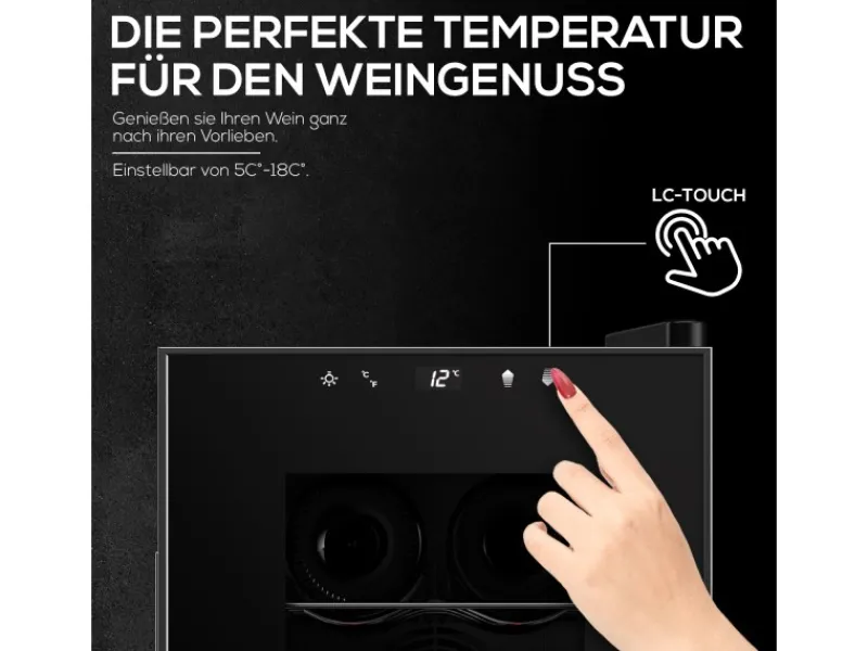 Clearance Tronitechnik Weinkühlschrank Montpellier Getränkekühlschrank 17 Liter 6 Flaschen