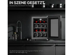 Tronitechnik Weinkühlschrank Bordeaux Getränkekühlschrank 31 Liter 12 Flaschen< Kühlschränke
