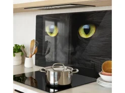 Tulup Herdabdeckplatte 80x52 cm Glas-Servierbrett Küchenutensilien Schutzplatte Spritzschutz Abdeckung Katzenaugen< Herdabdeckungen