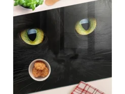 Tulup Herdabdeckplatte 80x52 cm Glas-Servierbrett Küchenutensilien Schutzplatte Spritzschutz Abdeckung Katzenaugen< Herdabdeckungen