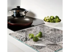 Tulup Herdabdeckplatte 60x52 cm Schneidebrett Glas Schutzplatte Küchenutensilien Spritzschutz Abdeckung Keramikfliesen< Schneidebretter|Herdabdeckungen