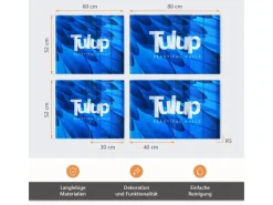 Schneidebretter|Herdabdeckungen<Tulup Herdabdeckplatte 60x52 cm Schneidebrett Glas Schutzplatte Küchenutensilien Spritzschutz Abdeckung Orchidee