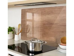 Tulup Herdabdeckplatte 80x52 cm Schneidebrett Glas Schutzplatte Küchenutensilien Spritzschutz Abdeckung Holz< Schneidebretter|Herdabdeckungen