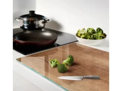 Tulup Herdabdeckplatte 80x52 cm Schneidebrett Glas Schutzplatte Küchenutensilien Spritzschutz Abdeckung Holz< Schneidebretter|Herdabdeckungen