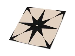 Küchenrückwände<Tulup PVC Fliesen Selbstklebende 30 cm x 30 cm Set von 9 Klassische Klebefliesen Vinyl Bodenfliesen Klebefliesen für Küche Stern