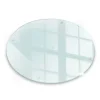 Tulup Schneidebrett Küchen Schneidebrett Glas 40x40 cm Rundes Schneidebrett Glas Schneidebrett Transparent< Schneidebretter|Herdabdeckungen